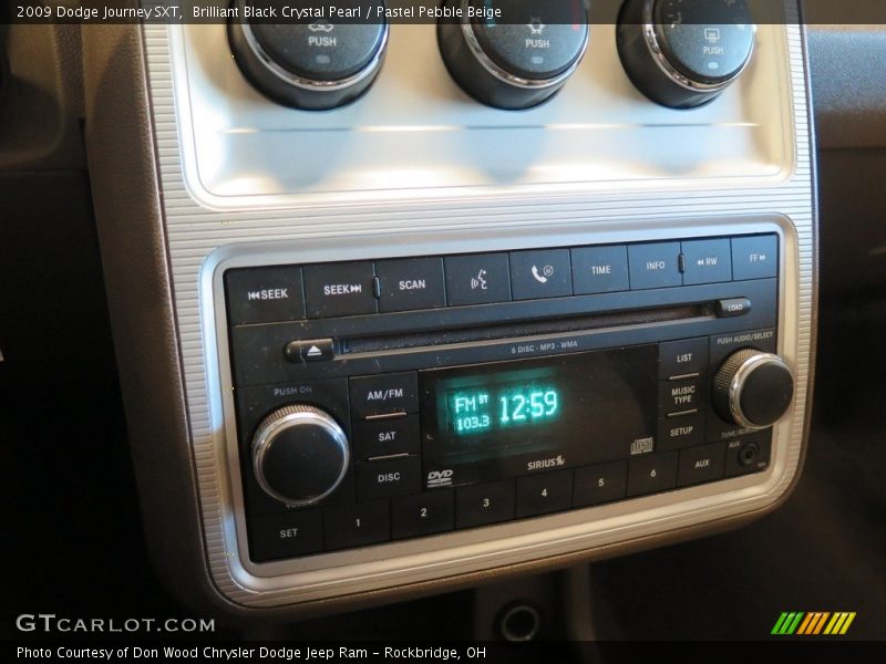 Brilliant Black Crystal Pearl / Pastel Pebble Beige 2009 Dodge Journey SXT