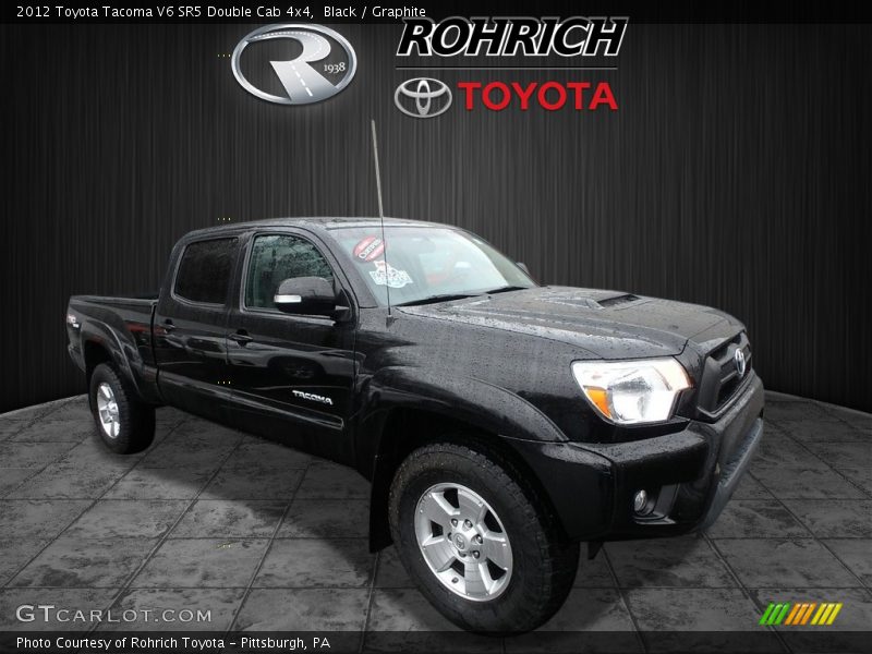 Black / Graphite 2012 Toyota Tacoma V6 SR5 Double Cab 4x4