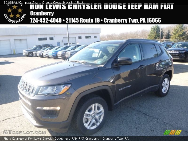 Granite Crystal Metallic / Black 2018 Jeep Compass Sport