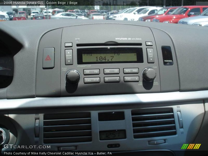 Golden Beige / Beige 2008 Hyundai Sonata GLS