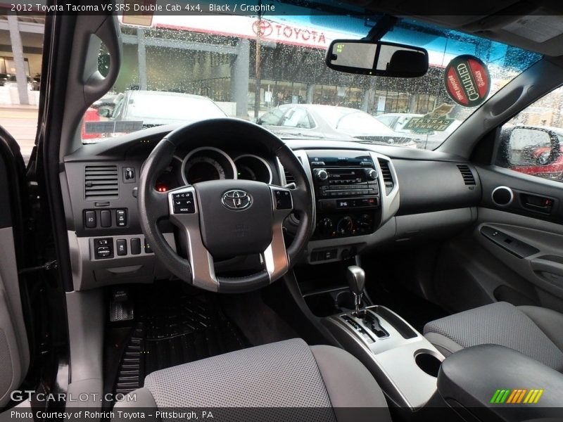 Black / Graphite 2012 Toyota Tacoma V6 SR5 Double Cab 4x4