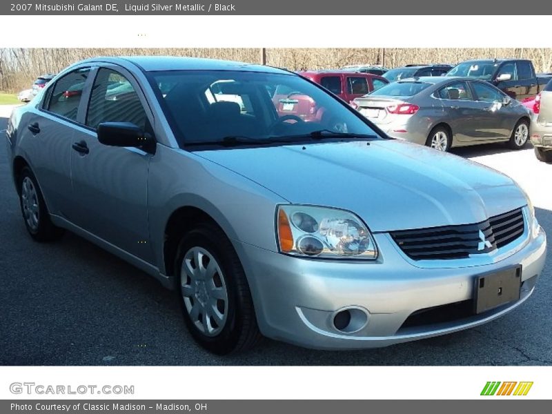 Liquid Silver Metallic / Black 2007 Mitsubishi Galant DE