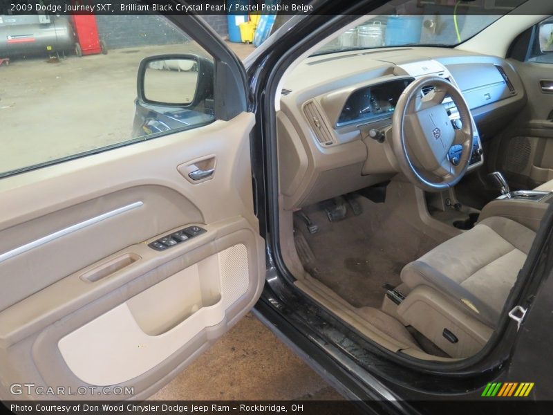 Brilliant Black Crystal Pearl / Pastel Pebble Beige 2009 Dodge Journey SXT