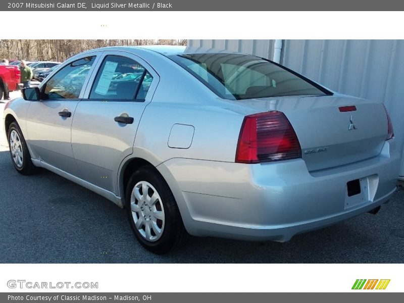 Liquid Silver Metallic / Black 2007 Mitsubishi Galant DE