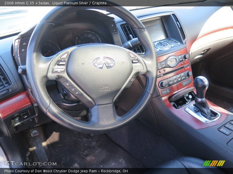 Liquid Platinum Silver / Graphite 2008 Infiniti G 35 x Sedan