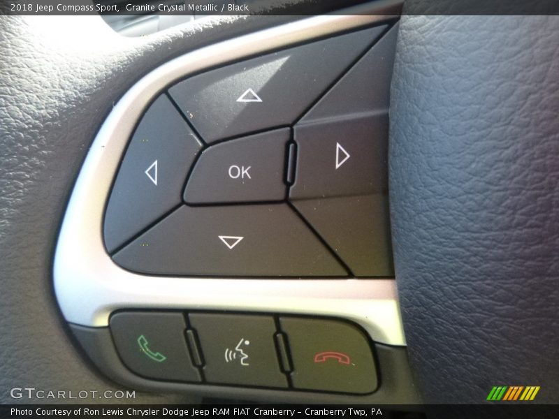 Granite Crystal Metallic / Black 2018 Jeep Compass Sport