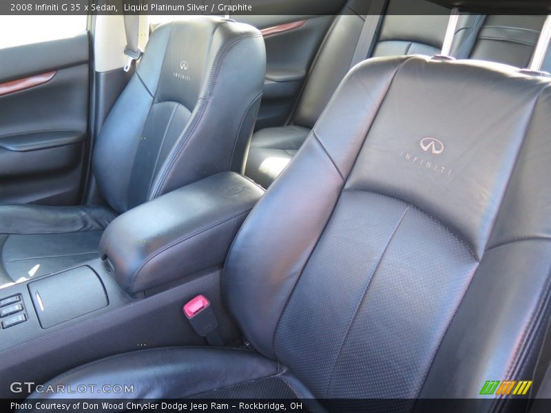 Liquid Platinum Silver / Graphite 2008 Infiniti G 35 x Sedan