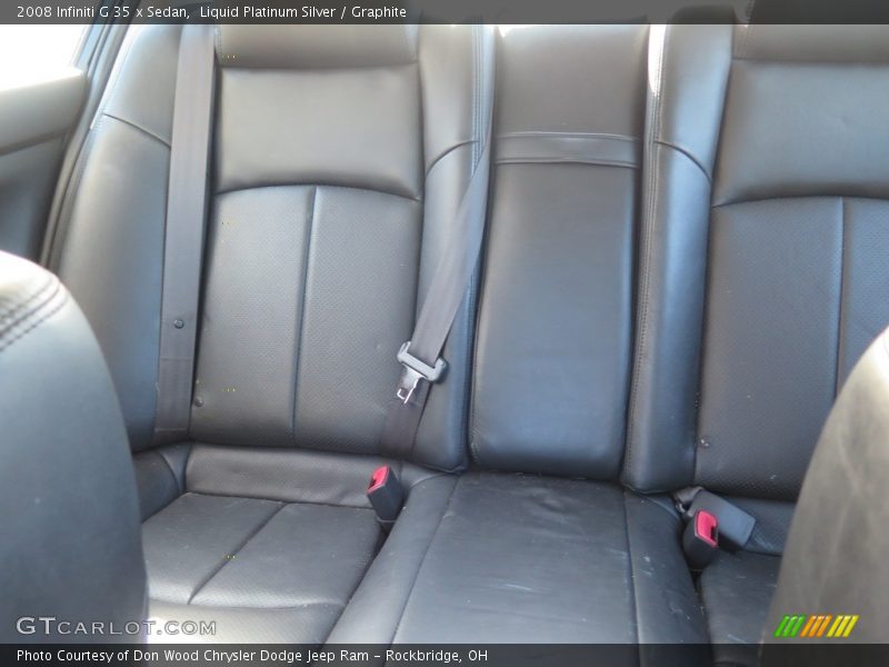 Liquid Platinum Silver / Graphite 2008 Infiniti G 35 x Sedan