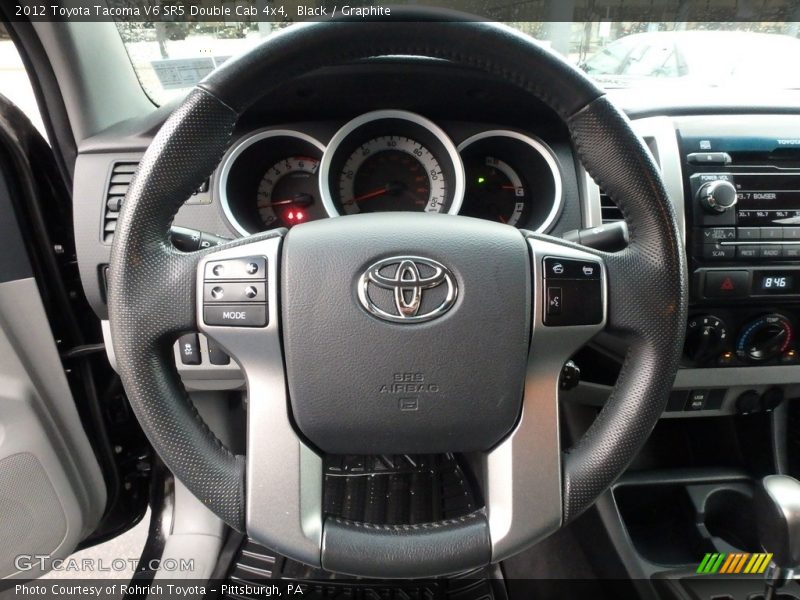 Black / Graphite 2012 Toyota Tacoma V6 SR5 Double Cab 4x4