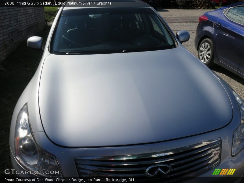 Liquid Platinum Silver / Graphite 2008 Infiniti G 35 x Sedan