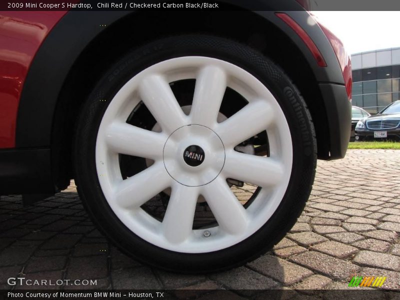 Chili Red / Checkered Carbon Black/Black 2009 Mini Cooper S Hardtop