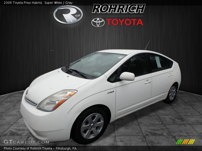 Super White / Gray 2006 Toyota Prius Hybrid