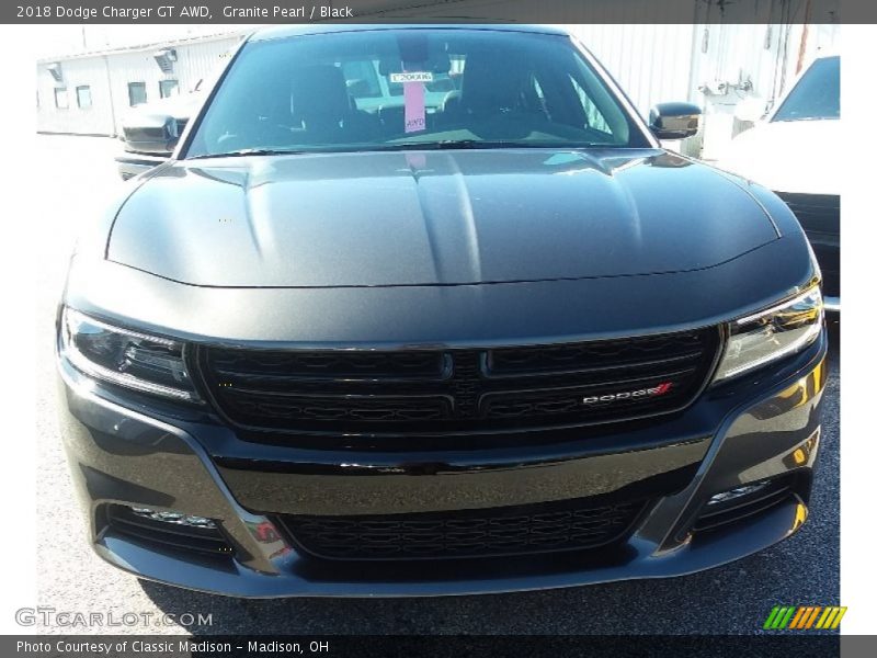 Granite Pearl / Black 2018 Dodge Charger GT AWD