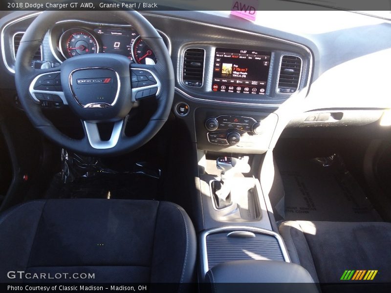 Granite Pearl / Black 2018 Dodge Charger GT AWD