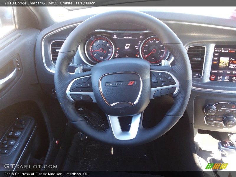 Granite Pearl / Black 2018 Dodge Charger GT AWD