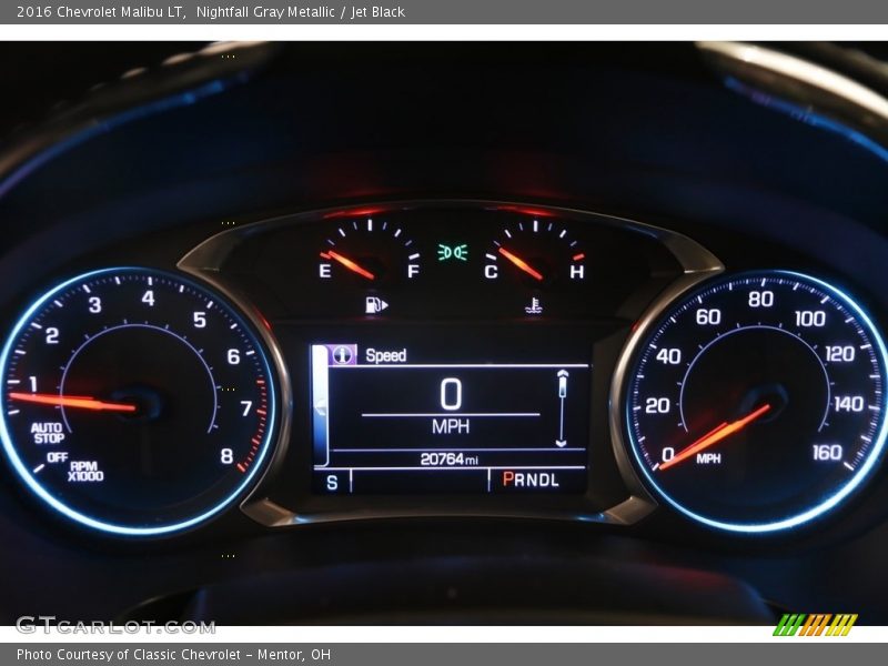 Nightfall Gray Metallic / Jet Black 2016 Chevrolet Malibu LT