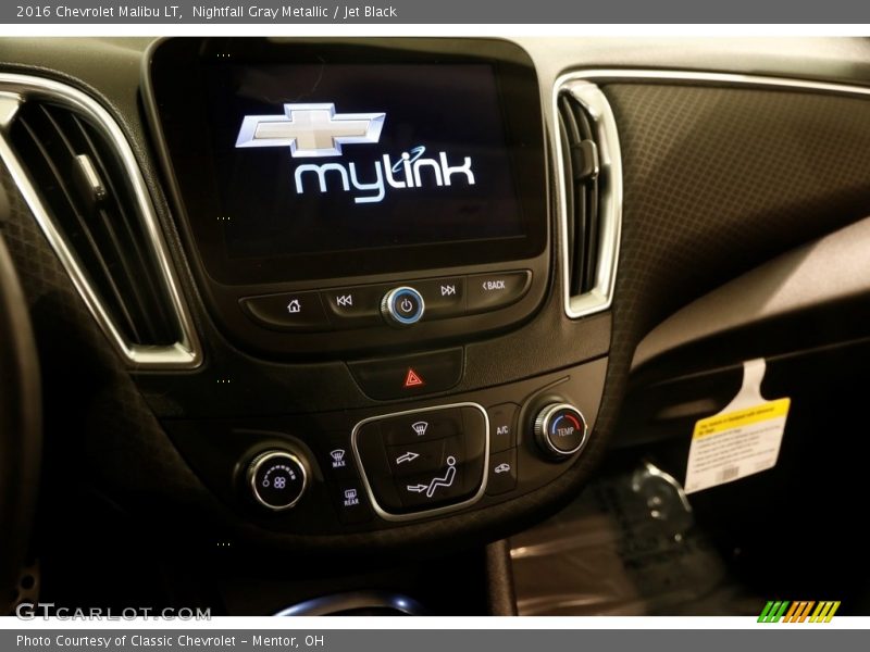 Nightfall Gray Metallic / Jet Black 2016 Chevrolet Malibu LT