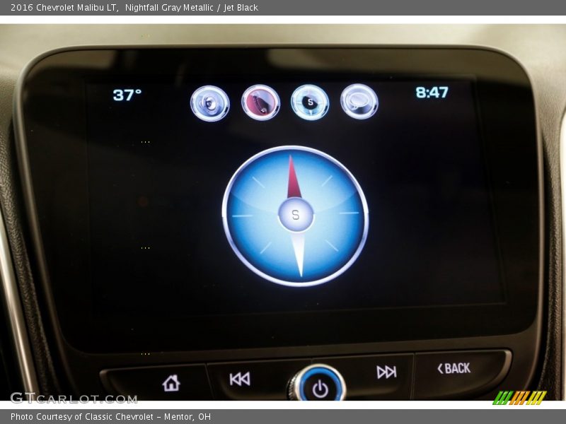 Nightfall Gray Metallic / Jet Black 2016 Chevrolet Malibu LT