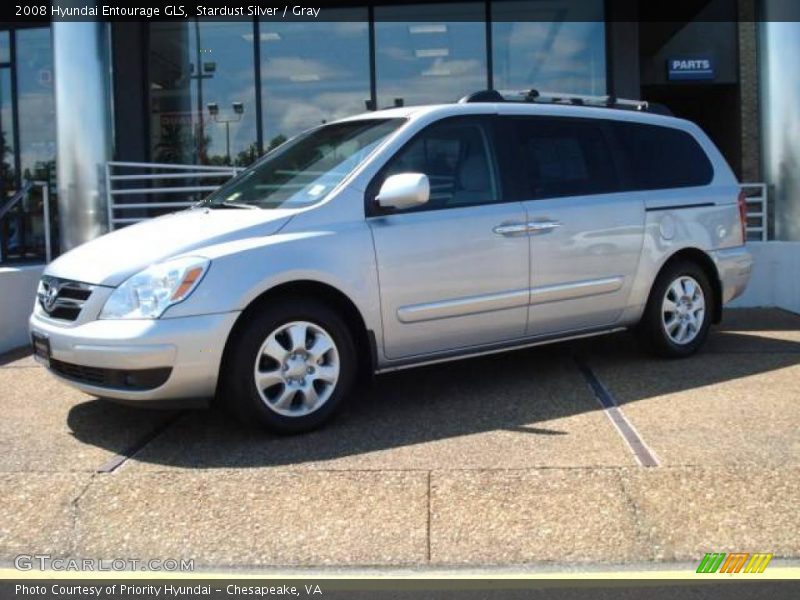 Stardust Silver / Gray 2008 Hyundai Entourage GLS
