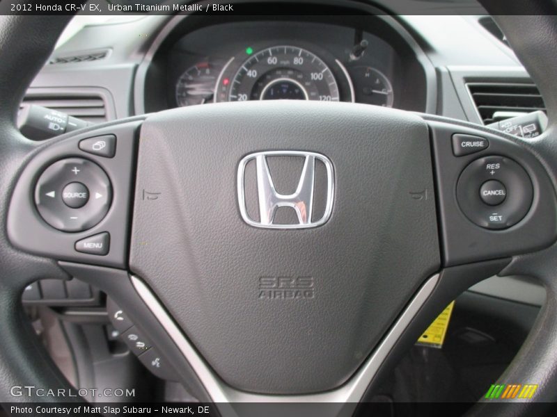 Urban Titanium Metallic / Black 2012 Honda CR-V EX