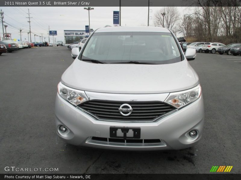 Brilliant Silver / Gray 2011 Nissan Quest 3.5 LE