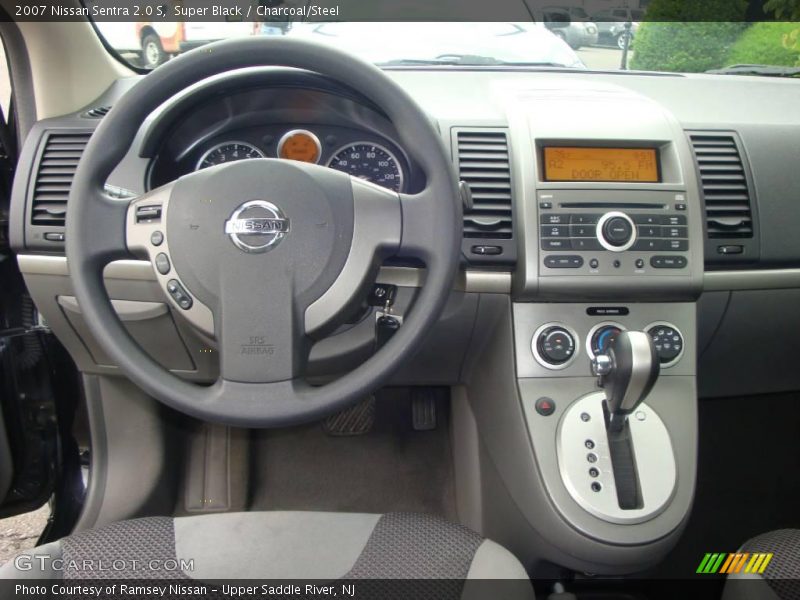 Super Black / Charcoal/Steel 2007 Nissan Sentra 2.0 S