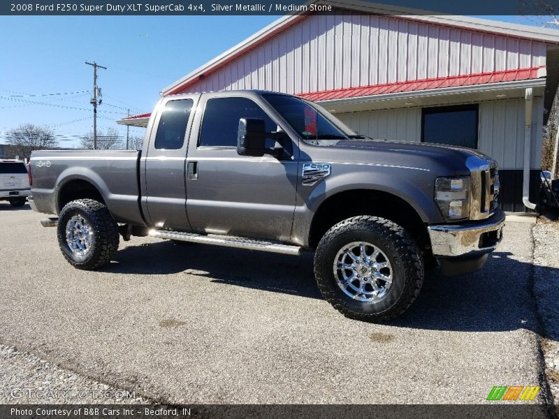 Silver Metallic / Medium Stone 2008 Ford F250 Super Duty XLT SuperCab 4x4