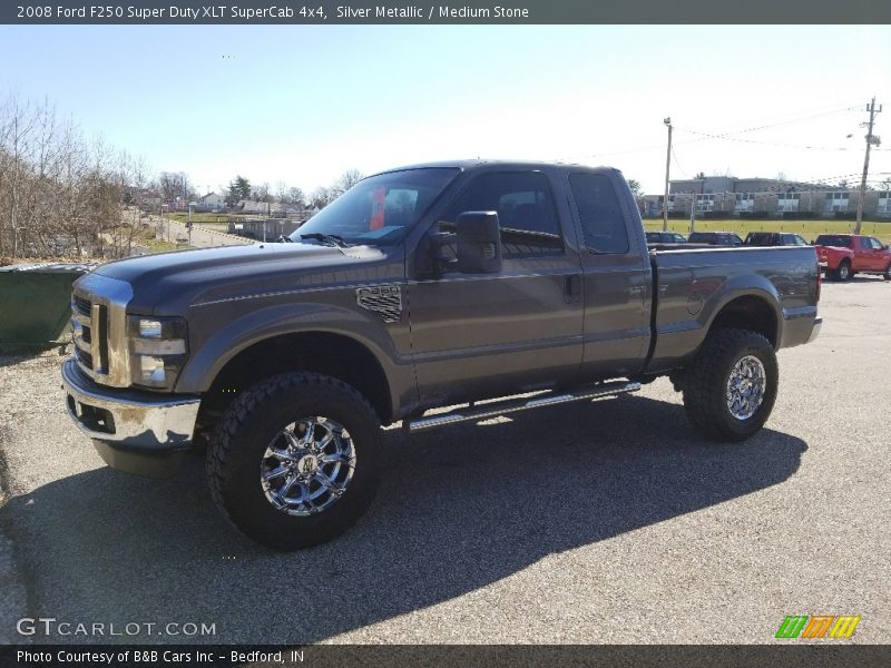 Silver Metallic / Medium Stone 2008 Ford F250 Super Duty XLT SuperCab 4x4