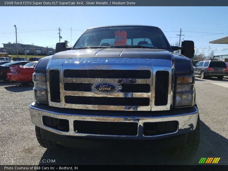 Silver Metallic / Medium Stone 2008 Ford F250 Super Duty XLT SuperCab 4x4
