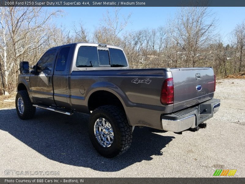 Silver Metallic / Medium Stone 2008 Ford F250 Super Duty XLT SuperCab 4x4
