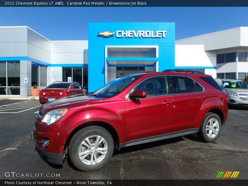 Cardinal Red Metallic / Brownstone/Jet Black 2012 Chevrolet Equinox LT AWD