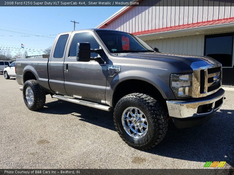 Silver Metallic / Medium Stone 2008 Ford F250 Super Duty XLT SuperCab 4x4