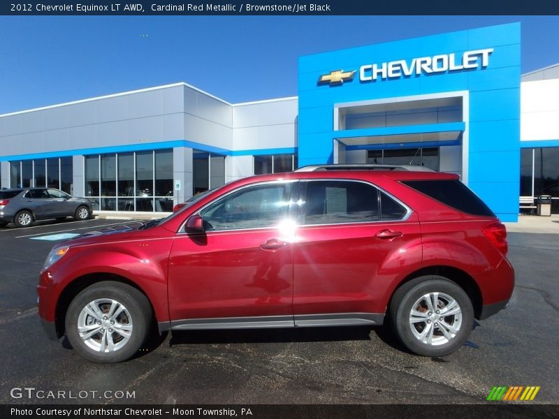 Cardinal Red Metallic / Brownstone/Jet Black 2012 Chevrolet Equinox LT AWD
