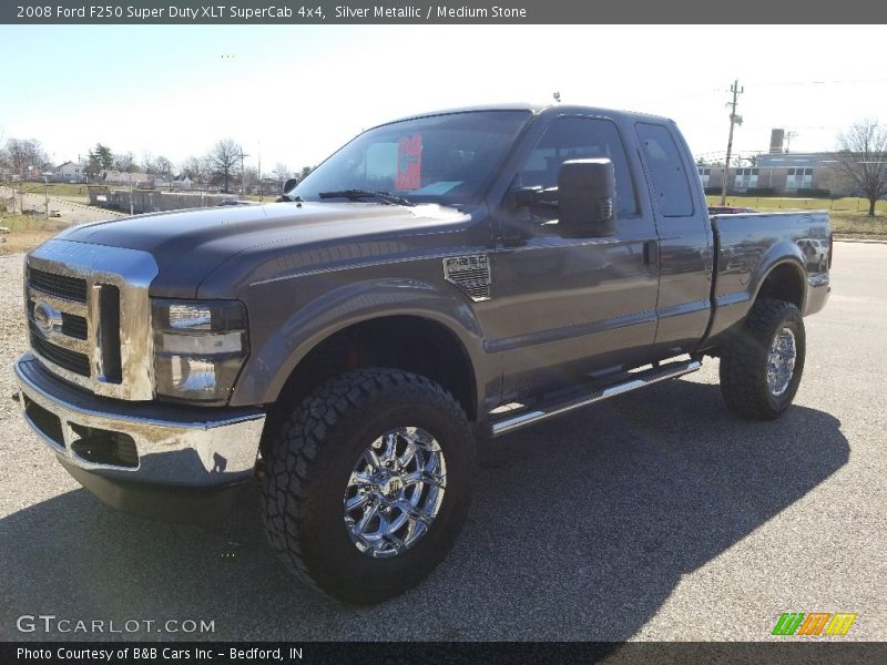 Silver Metallic / Medium Stone 2008 Ford F250 Super Duty XLT SuperCab 4x4