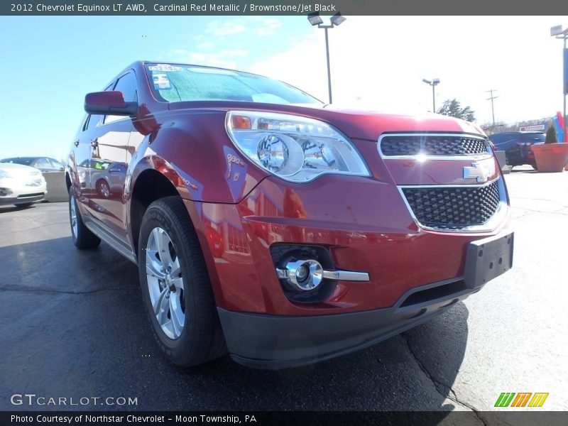 Cardinal Red Metallic / Brownstone/Jet Black 2012 Chevrolet Equinox LT AWD
