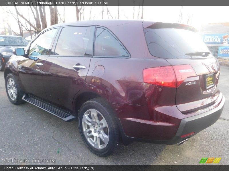 Dark Cherry Red Pearl / Taupe 2007 Acura MDX Technology