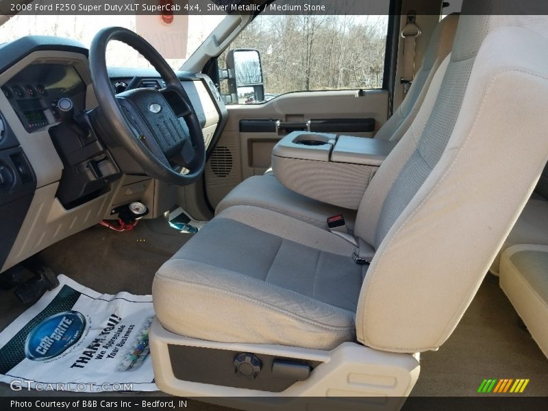 Silver Metallic / Medium Stone 2008 Ford F250 Super Duty XLT SuperCab 4x4