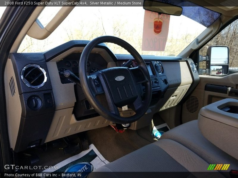 Silver Metallic / Medium Stone 2008 Ford F250 Super Duty XLT SuperCab 4x4