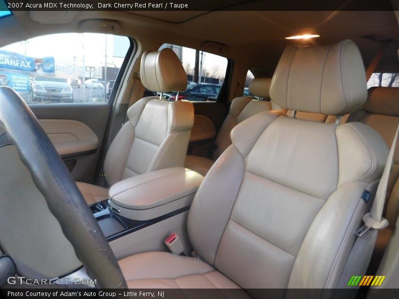 Dark Cherry Red Pearl / Taupe 2007 Acura MDX Technology