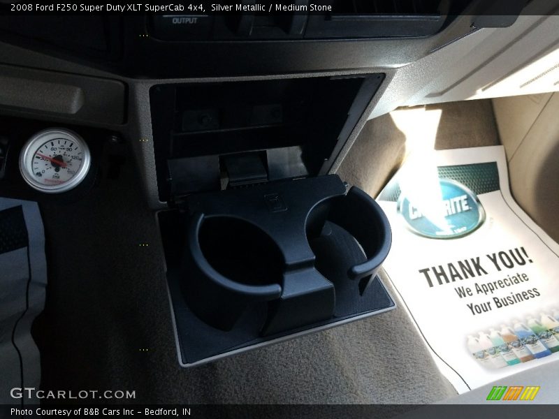 Silver Metallic / Medium Stone 2008 Ford F250 Super Duty XLT SuperCab 4x4