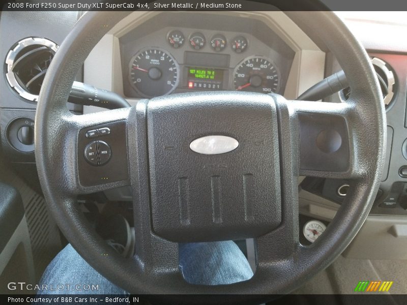 Silver Metallic / Medium Stone 2008 Ford F250 Super Duty XLT SuperCab 4x4