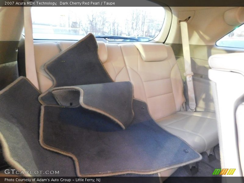 Dark Cherry Red Pearl / Taupe 2007 Acura MDX Technology