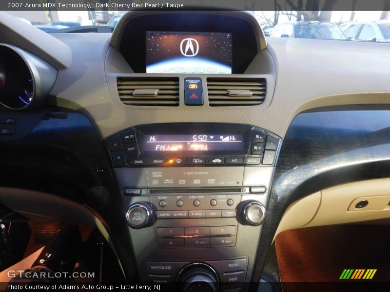 Dark Cherry Red Pearl / Taupe 2007 Acura MDX Technology