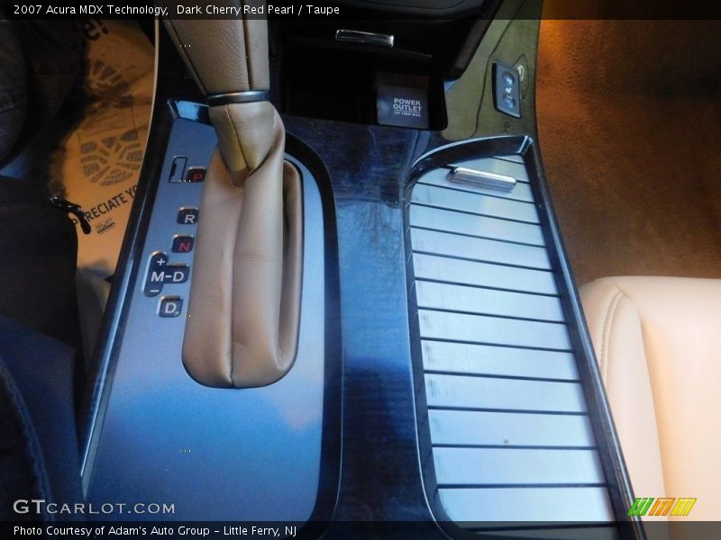 Dark Cherry Red Pearl / Taupe 2007 Acura MDX Technology