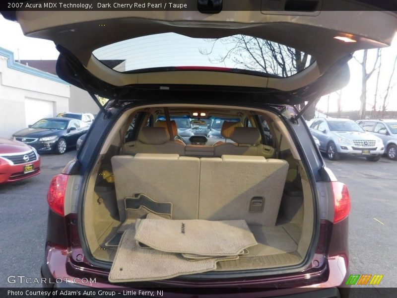 Dark Cherry Red Pearl / Taupe 2007 Acura MDX Technology