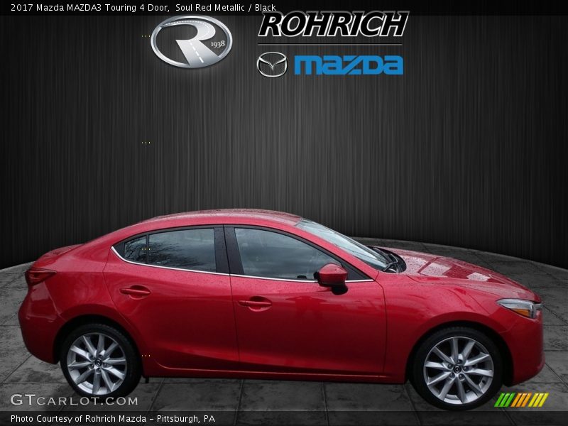 Soul Red Metallic / Black 2017 Mazda MAZDA3 Touring 4 Door