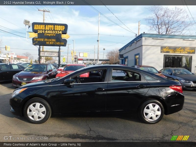 Midnight Black / Gray 2012 Hyundai Sonata GLS