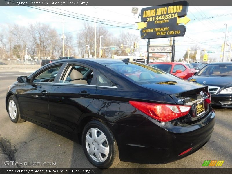 Midnight Black / Gray 2012 Hyundai Sonata GLS