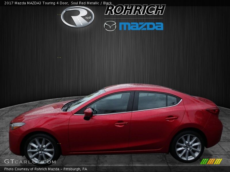 Soul Red Metallic / Black 2017 Mazda MAZDA3 Touring 4 Door