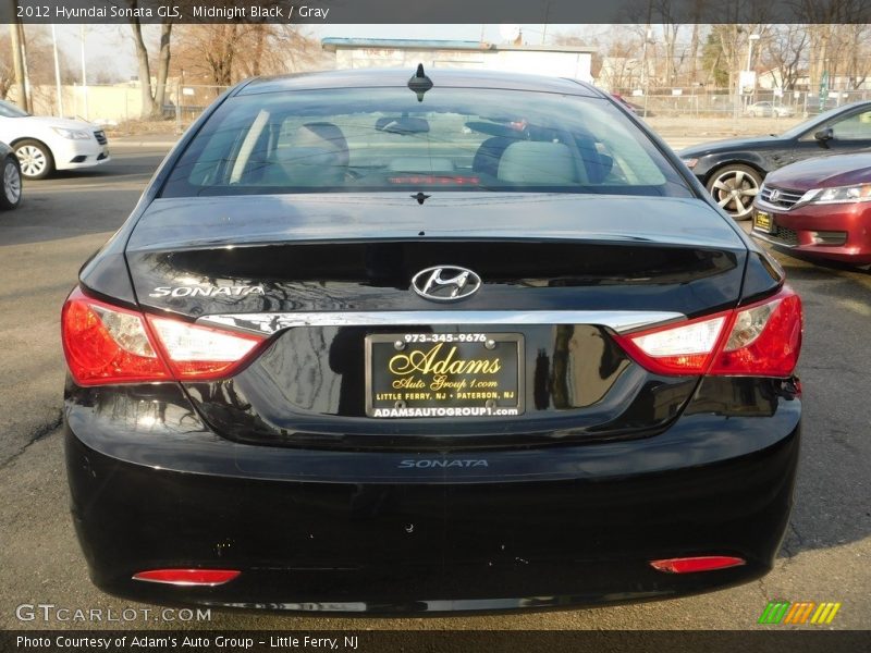 Midnight Black / Gray 2012 Hyundai Sonata GLS